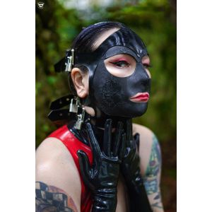 Strukturlatex Damen & Herren Maske "Locked Up" 