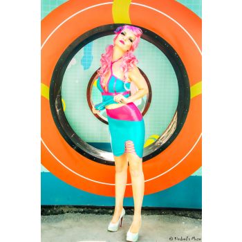 Latex Stiftrock "Loops"