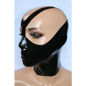 Latex Damen & Herren Maske mit Zipper "Bane" 
